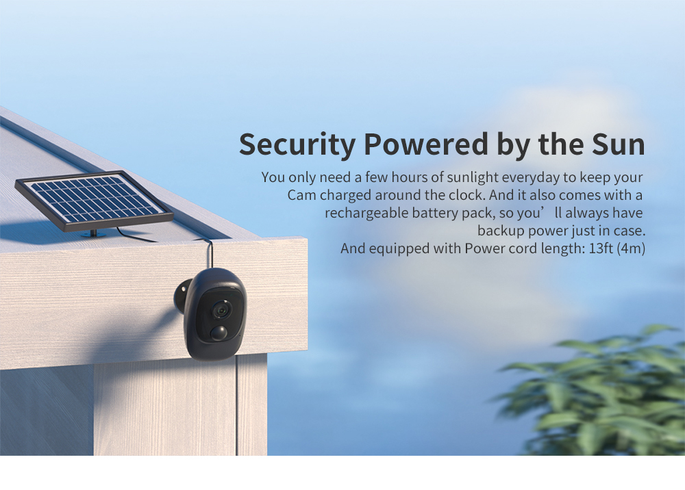 1080P Wire-Free Battery & Solar Powered Security Camera-Brings your peace of mind! #WireFreeCamera #SolarCamera #SolarPoweredCamera #SolarSecurityCamera #SolarCamera #SecurityCamera