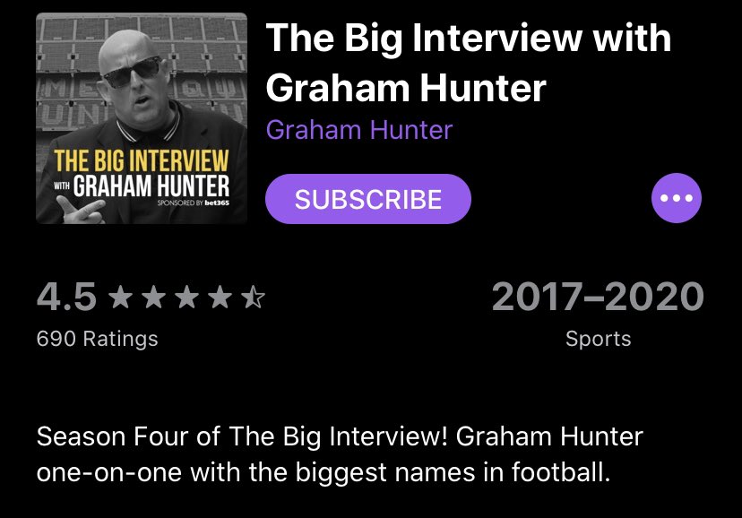 More Football Podcasts (sorry): @QuicklyKevin - covering all 90’s football nostalgia (I was born ‘96 but still very funny and interesting)  & The Big Interview and  @BumperGraham is a series of interviews with managers, pro’s and big names within world football  #football