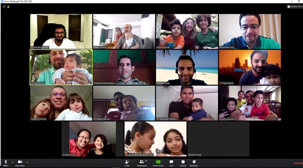 charbelzreiby's tweet photo. Yesterday we’ve decided to bring our kids to our team call: an experience full of smiles &amp; a reminder that the sacrifices we do are for them to have a better life, to shine as they grow &amp; make us proud... #StayHome #iWorkForDell #DellTech #FamilyPic @DellTechMEA #ChannelPresales https://t.co/kH8HzI8gGN