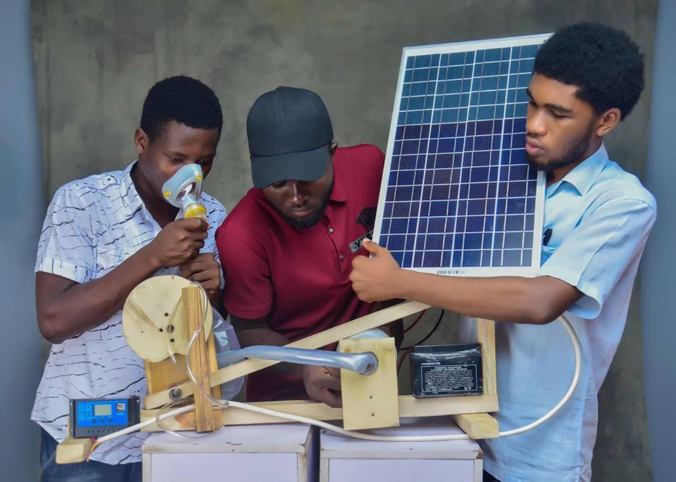 Ichor Joshua, builds Solar-powered Ventilator from local materials.