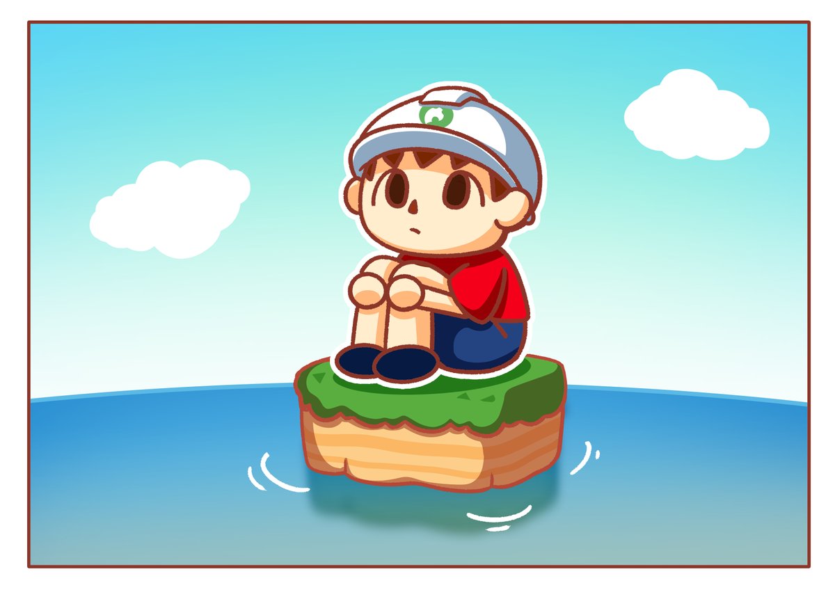 フキダシコットン 1日1枚 あつまれどうぶつの森 Animalcrossing イラスト ご近所付き合いに疲れた村人 フキダシコットン 1日1枚 あつまれどうぶつの森 Animalcrossing イラスト ご近所付き合いに疲れた村人