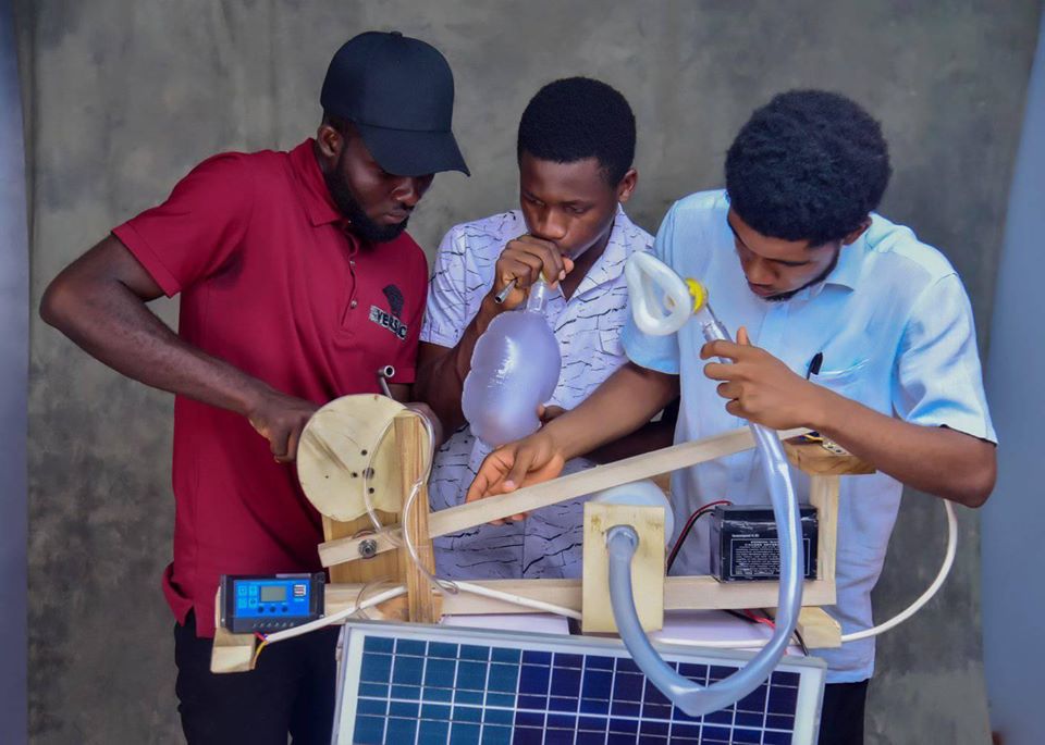 Ichor Joshua, builds Solar-powered Ventilator from local materials.