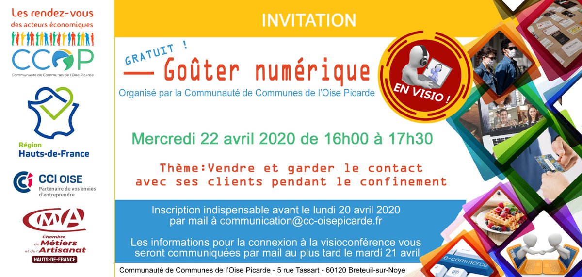 rocachristophe's tweet photo. Animation de mon premier Goûter #Numérique pour la #CCOP en visio avec la #CCI, le 22 avril 😃 #TransnumHDF #numericien #RestezChezVous #ecommerce #hautsdefrance https://t.co/AVZMDxgAbO