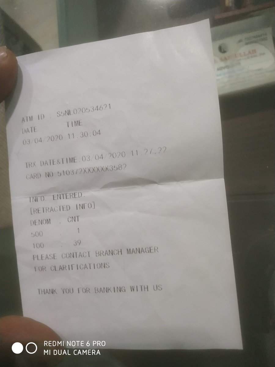 Hii, sir, I'll calls no of times toll free no's, but call not connected, I'm dopost amout 4500, on 03- 04- 2020, today date 15- 04- 2020,  al most days 10 days, my amout 4500/, on credit in my A/c,  No1bank nationled bank.. But servies not good, I'm not happy SBI