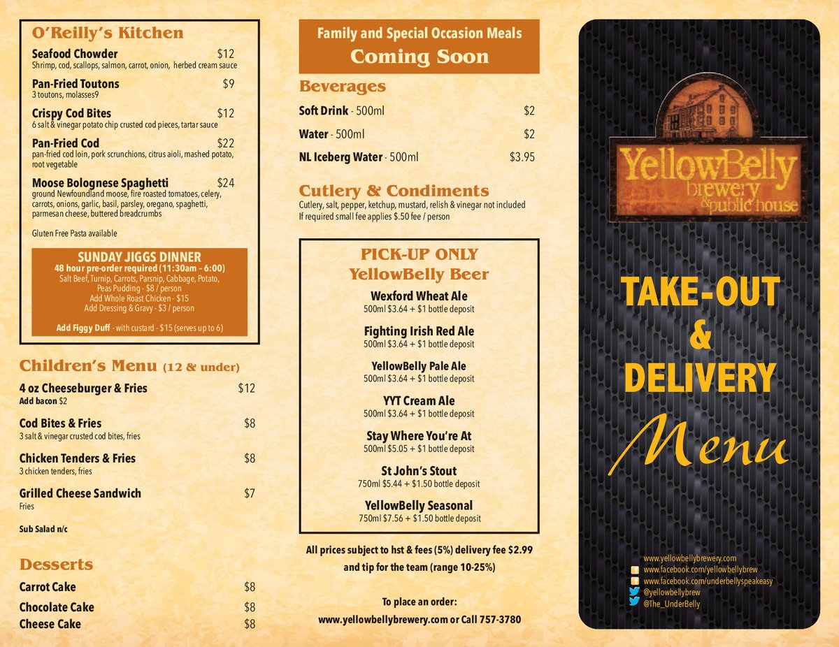 Yellowbellybrew's tweet photo. Happy #NationalTakeoutDay! Show support to local businesses by taking a break from cooking today and ordering takeout!
Pickup times:
Today 4-8:30
Thu/Fri/Sat 2-8:30
Sun 12-4pm
Call 757-3780 to place your order after 12pm. Thank you! #thankyouforsupportinglocal https://t.co/QR9v8b58U6