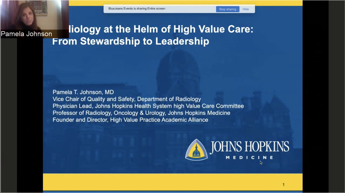 PennRadRes's tweet photo. Another THANK YOU to @PamelaJohnsonMD for joining us at @PennRadiology for our HTBAR curriculum and our first ever 100% virtual Grand Rounds!! https://t.co/qvUjfisfAG