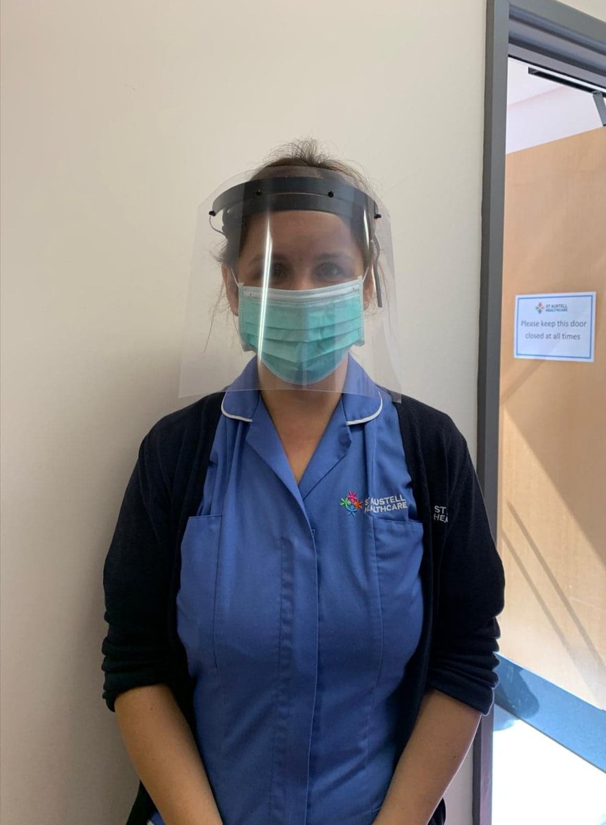 sahcgp's tweet photo. Huge thanks to Ryan and team at Cornwall Covid 19 Protective Shields UK Approved for the donated visors. https://t.co/uVFCsZ8FR1