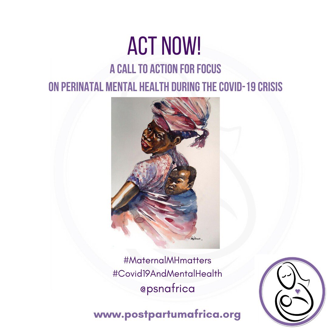 Call to Action for focus on Perinatal Mental Health during the Covid-19 Crisis
 
During a crisis or epidemic, there is a strain on existing infrastructures, especially on existing weakened health systems. 
#COVID19 #ppd #mentalhealth