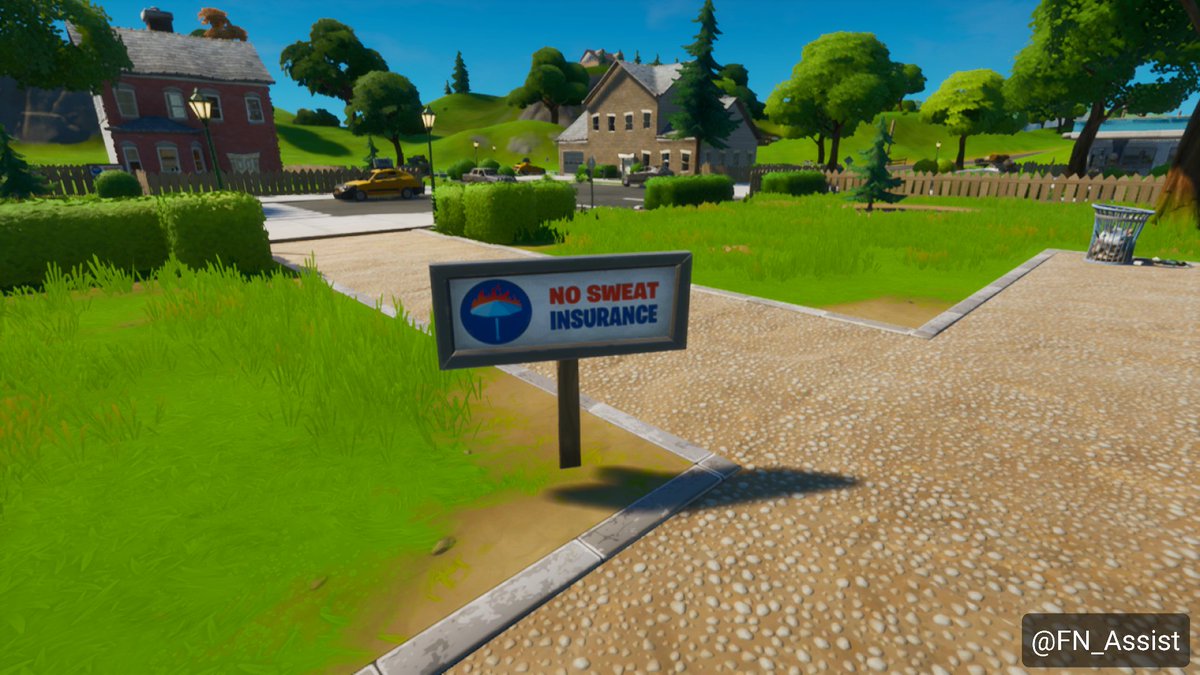 Fnassist News Leaks Pleasant Park Has Been Fully Covered By Insurance By The No Sweat Insurance Company It Seems That The Residents Decided To Take Up Insurance