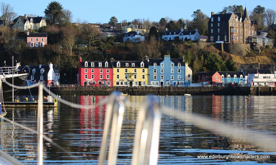 Edinboatcharter's tweet photo. Whilst on lockdown we are reflecting back on our circumnavigation of Skye just a month ago - The Mishnish in Tobermory.

@themishnish @Tobharbour #IsleofMull #VisitScotland #sailing #adventure #colourful #harbour https://t.co/VC7Bg8UjeC