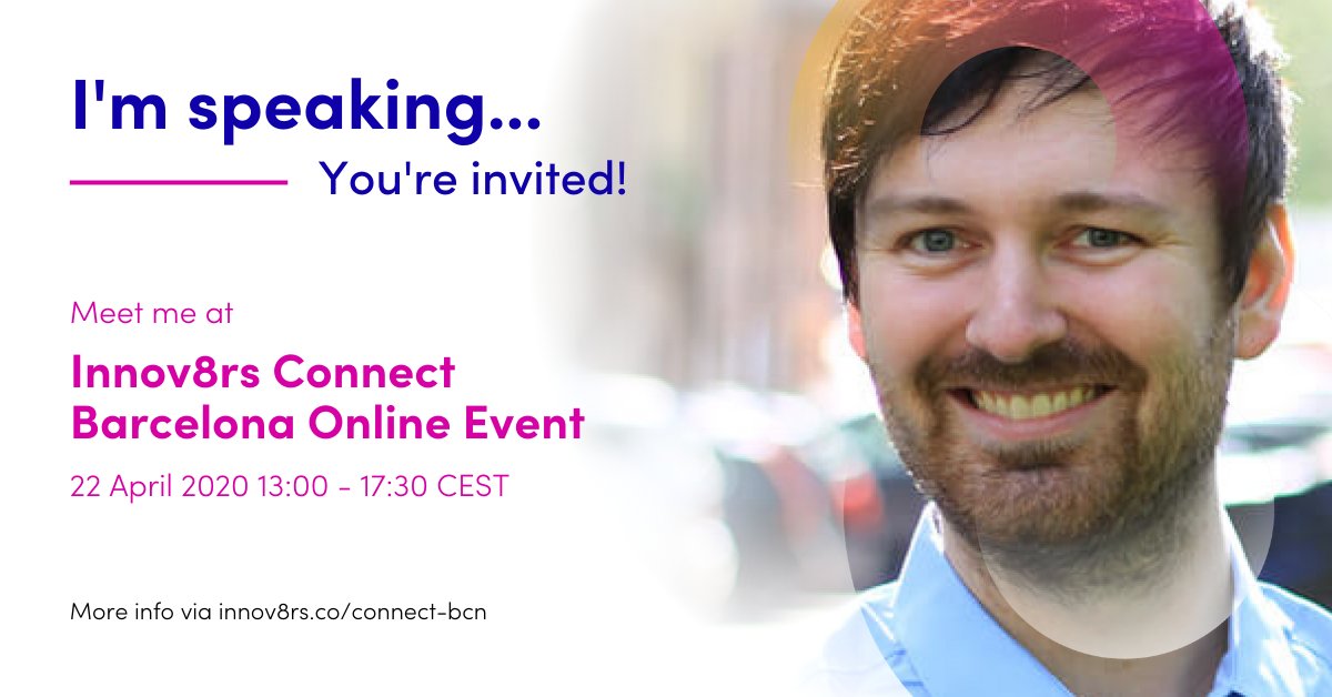 FREE online event: #innov8rs Connect Barcelona on Wed, April 22. Topic: How artificial intelligence and machine learning are used in innovation today - and what's in for you. Register for free: lnkd.in/eRXh4qA #artificialintelligence #machinelearning #foresight #itonics