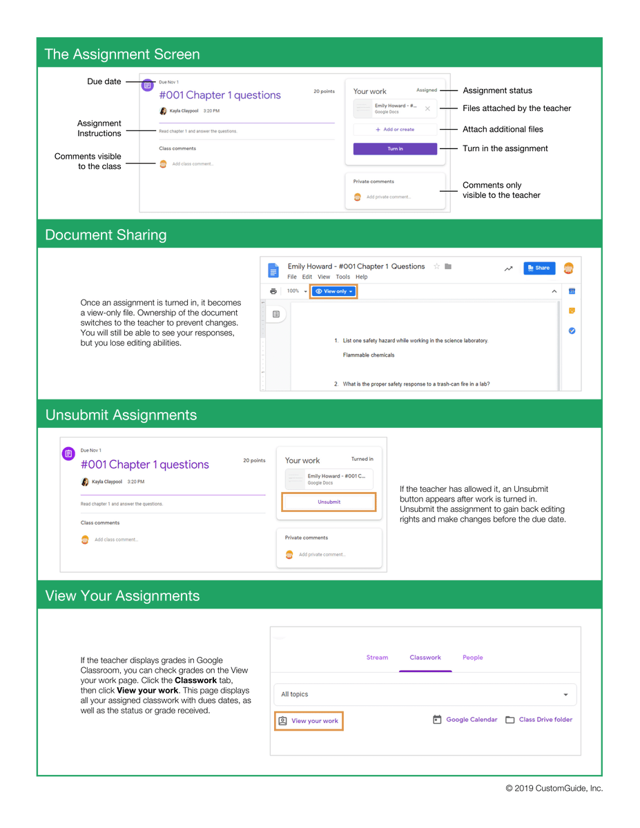 Google Classroom Quick Reference Guide for Students
#remotelearning