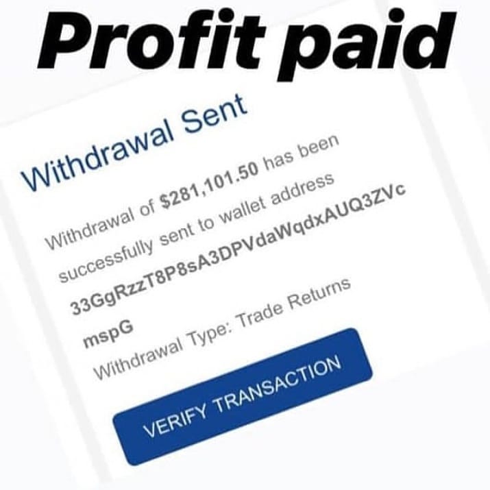 bitcoinwealth01's tweet photo. Another successful payout, don't just be told be a part of bitcoin trade.
Invest today DM or message me on whatsapp +14703198181
TRADING OPTUONS 
$500 BRONZE ACCOUNT EARNS $3,700
$700 SILVER ACCOUNT EARNS $4,500
$800 GOLD ACCOUNT EARNS $5,100
$1,000 STANDARD ACCOUNT EARNS $6,800 https://t.co/UrC10HuIbm