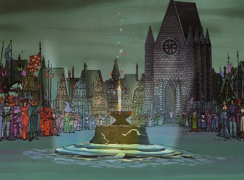 Concept art from The Sword in the Stone (1963,Walt Disney Productions) 