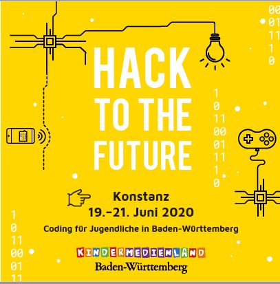 hack_future's tweet photo. Unser nächster #JugendHackathon soll vom 19.-21.6. in @Stadt_Konstanz stattfinden. Wir hoffen, dass es klappt! Wer Lust hat teilzunehmen - entweder als Mentor*in oder als Teilnehmender - kann sich gern jetzt anmelden! @cyberLAGO @HTWG #httf https://t.co/MisXVX7mP3