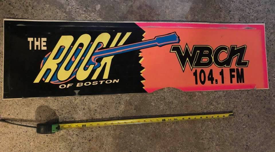 ChrisWhittenZME's tweet photo. This came from a cab in Boston back in the 80's- don't ask how I got it ;-) 

#WaybackWednesday #WBCN #BostonRadio #WAAF https://t.co/nZ1qfF8Izy
