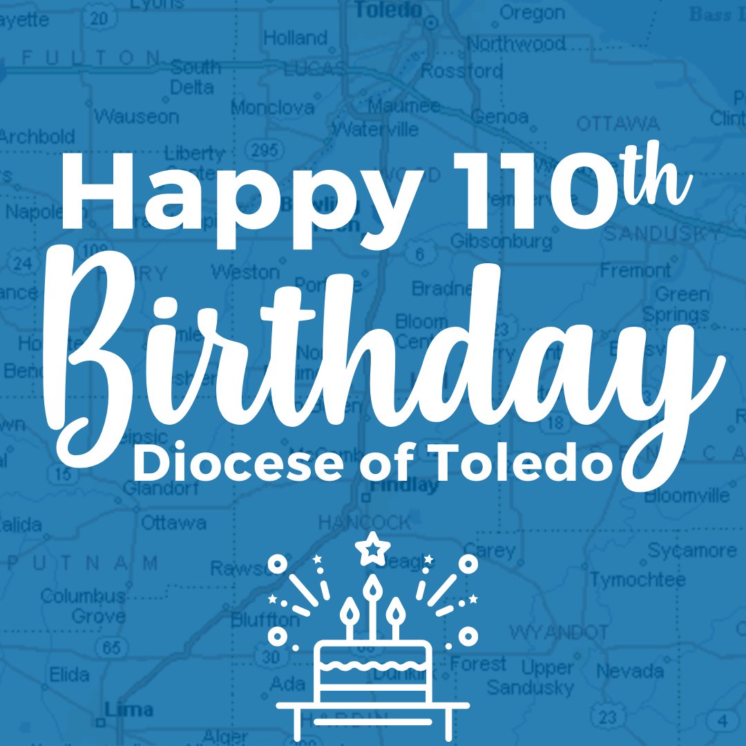 DioceseToledo's tweet photo. 110 years ago today, Pius X erected the Diocese of Toledo in territory taken from the Diocese of Cleveland! We're proud that our many vibrant parishes span Northwest Ohio. Comment below with your city and parish! https://t.co/2qEsDQyrx2