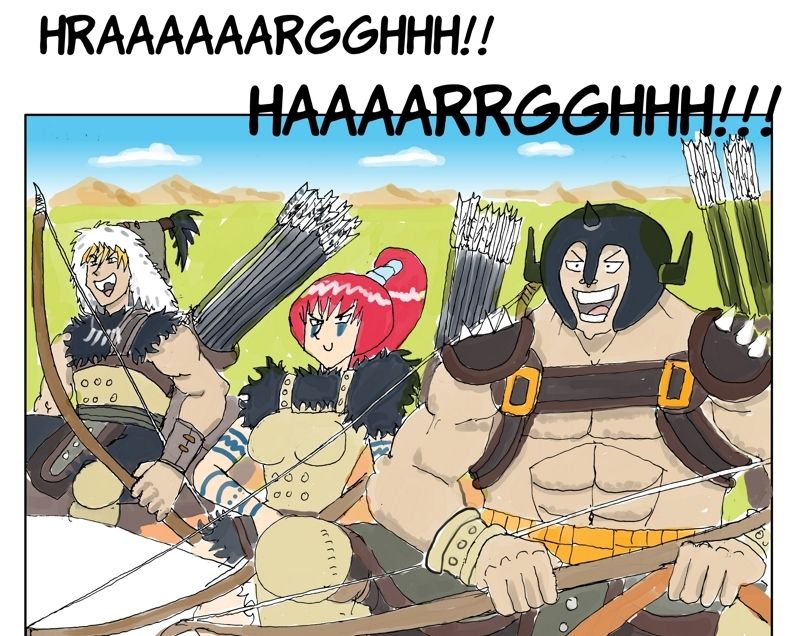 Barbarians fight mechs in this rolling adventure webtoons.com/en/challenge/m…