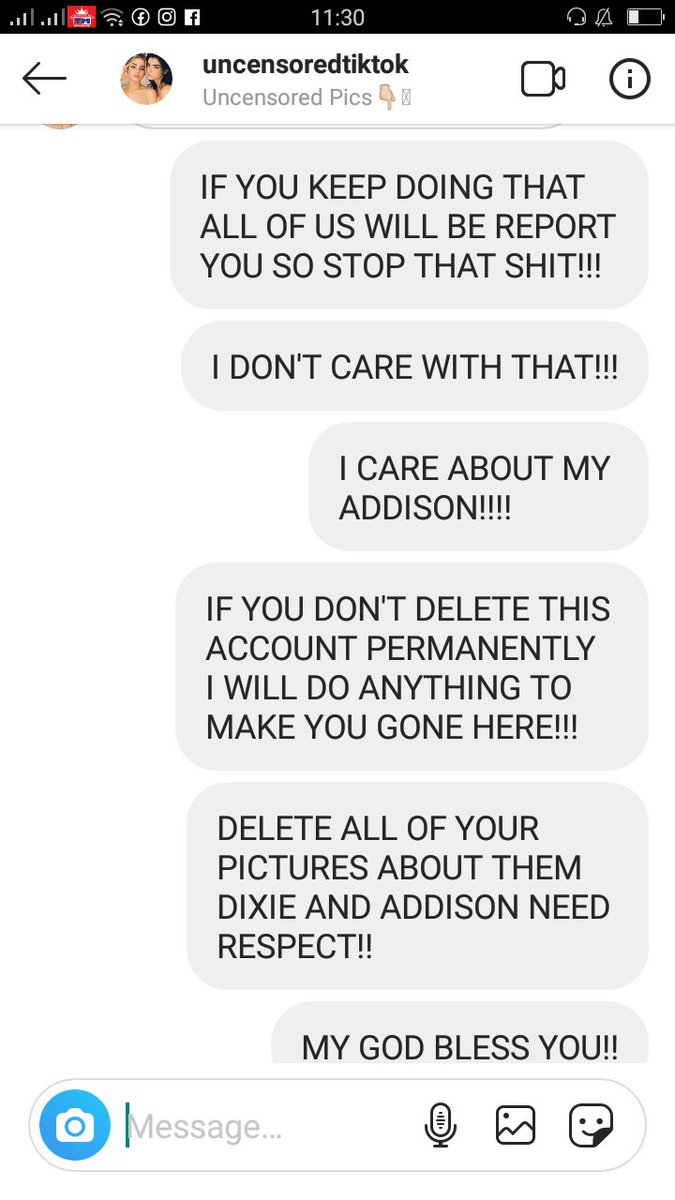 Addison_rae26's tweet photo. @dixiedamelio @whoisaddison I'M DOING THIS BECAUSE DIXIE AND ADDISON NEEDS RESPECT THEY HAVE FEELINGS AND EMOTIONS LIKE OTHERS SO STOP POSTING NUDES OR WHATEVER IT IS PLEASE STOP, THAT'S WHY I'M DOING THIS BECAUSE I LOVE ADDISON AND DIXIE AND I NEED TO STOP THIS 💔 https://t.co/vIEvWVwYuQ