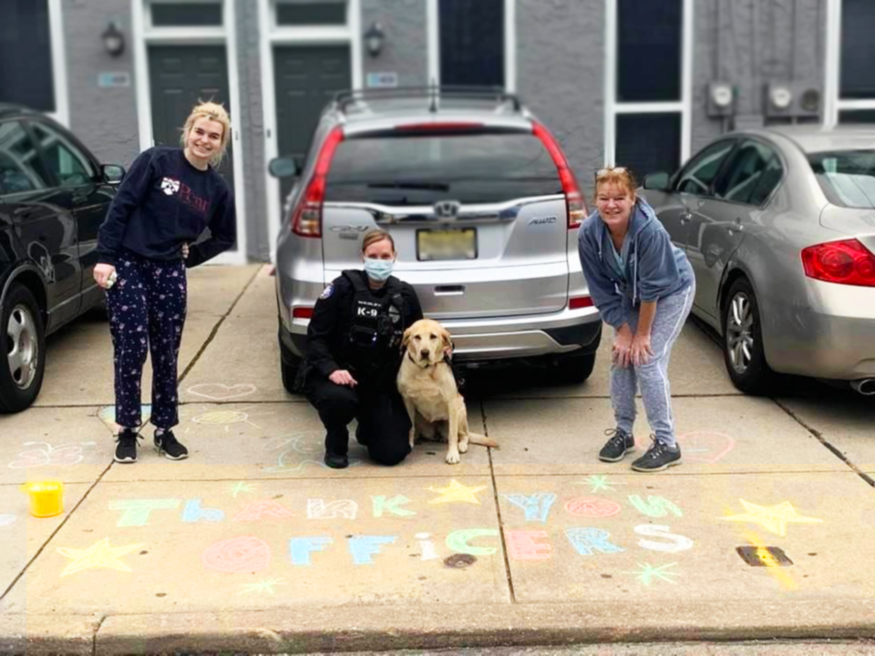 Our neighbors shared a special message of thanks with us 😊 All of our officers will appreciate this message of support!  THANK YOU to the amazing people of Philadelphia.  Stay home, stay calm, and stay safe! #StayHomePHL <a href="/PennDPS/">Penn Public Safety</a> <a href="/UCDSafe/">UCD Clean and Safe</a>