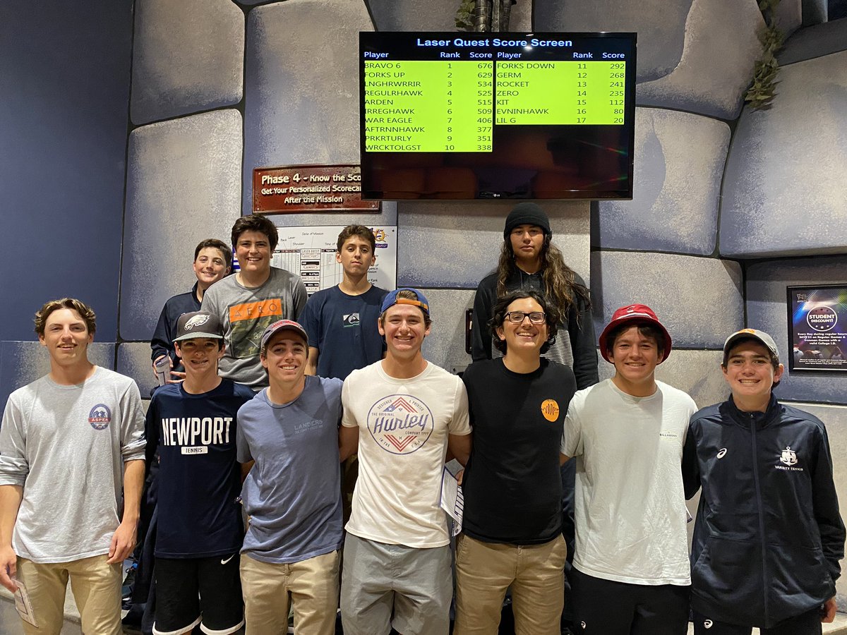 Our 2020 Spring Tennis Superstars! Big shout out to our seniors: Tyler Kaplan, Ben Chlarson, Alec Thayer, and Joey Vargas! Sailor tennis is so proud of you &amp; we thank you for your leadership, your positive example, &amp; the endless laughs &amp; spirit you brought to our program. ⚓️🎾