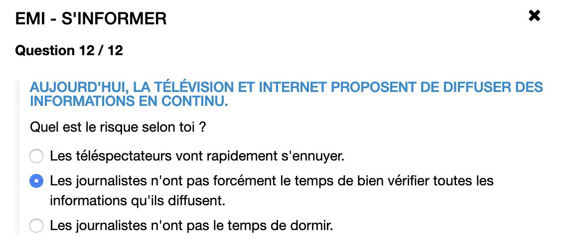 Alors est ce que ce risque de le télévision en continu est une excuse ? 16/