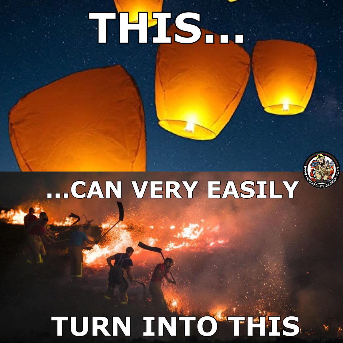 Whilst the support being shown for the #NHS and #KeyWorkers is heartwarming to see. Please don’t use sky lanterns or candles. #StayHome #StaySafe