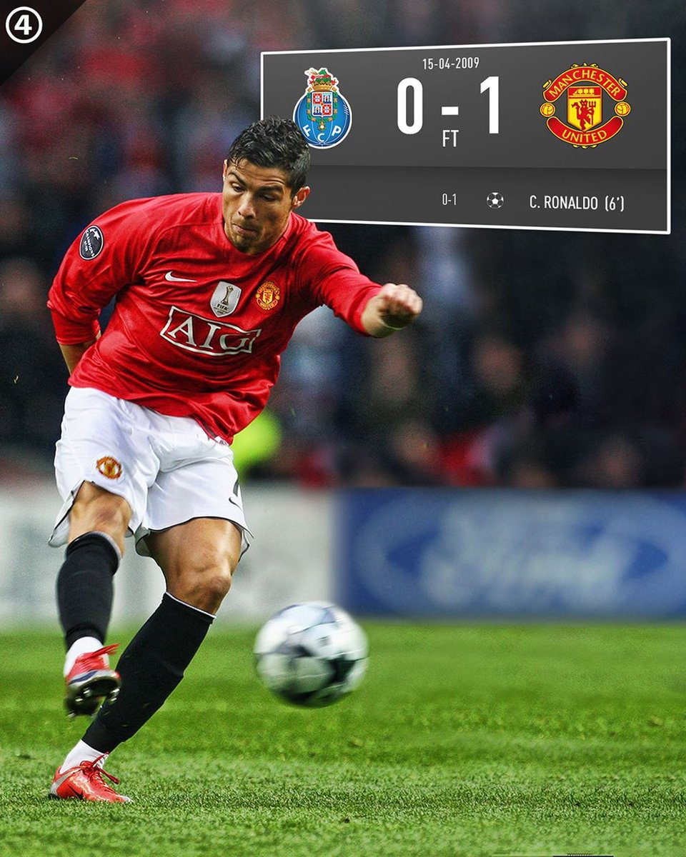 433's tweet photo. #OnThisDayInFootball in 2009, @Cristiano scored THAT goal against Porto. It won him the Puskas award 🥇 https://t.co/N9RdrxfWYH
