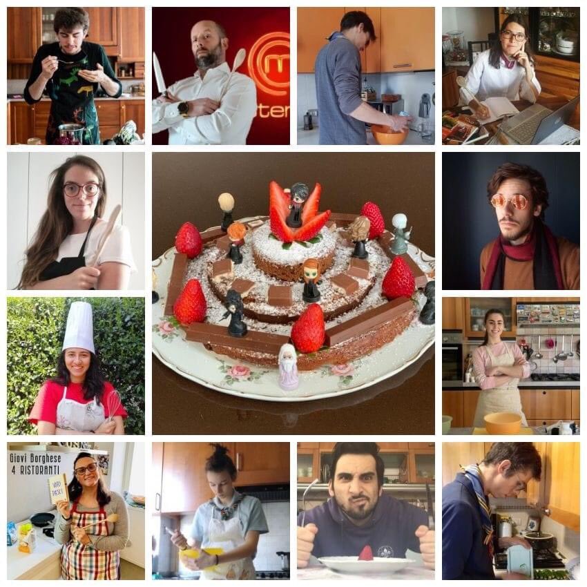 7 Vecchi Lupi
33 lupetti affamati
fantasia
tempo libero
farina
uova

7 Vecchi Lupi lanciano una sfida per riempire il tempo di quarantena e fare qualcosa in famiglia
33 lupetti sfornano torte uniche
1 giuria esegue votazione

Buona caccia e buon appetito dal #BrancoParlataNuova!