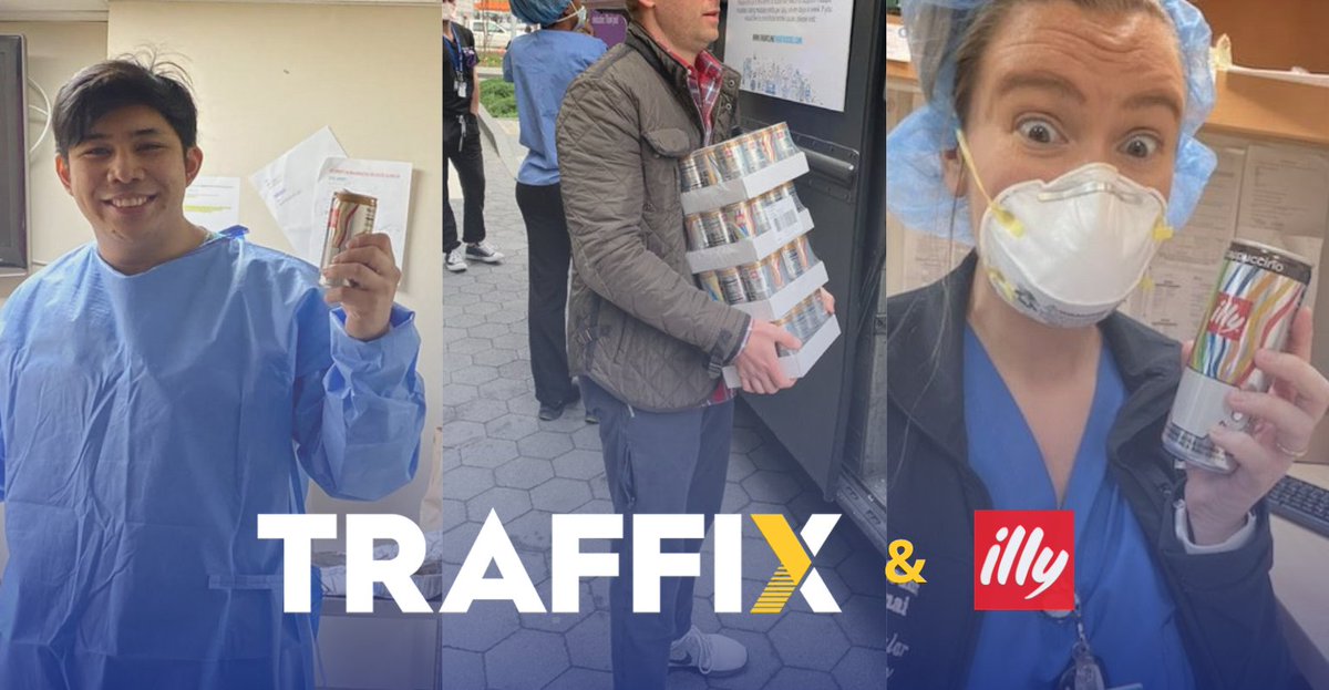 Traffix1979's tweet photo. At TRAFFIX, we are proud to work closely with our partners to support front line workers during this difficult time. We partnered with @illyUSA to donate 60,000 servings of coffee to hospitals in the U.S.! 

#FrontLineHeroes #TRAFFIX #highperformancelogistics #trucking https://t.co/3rSllvCzTZ