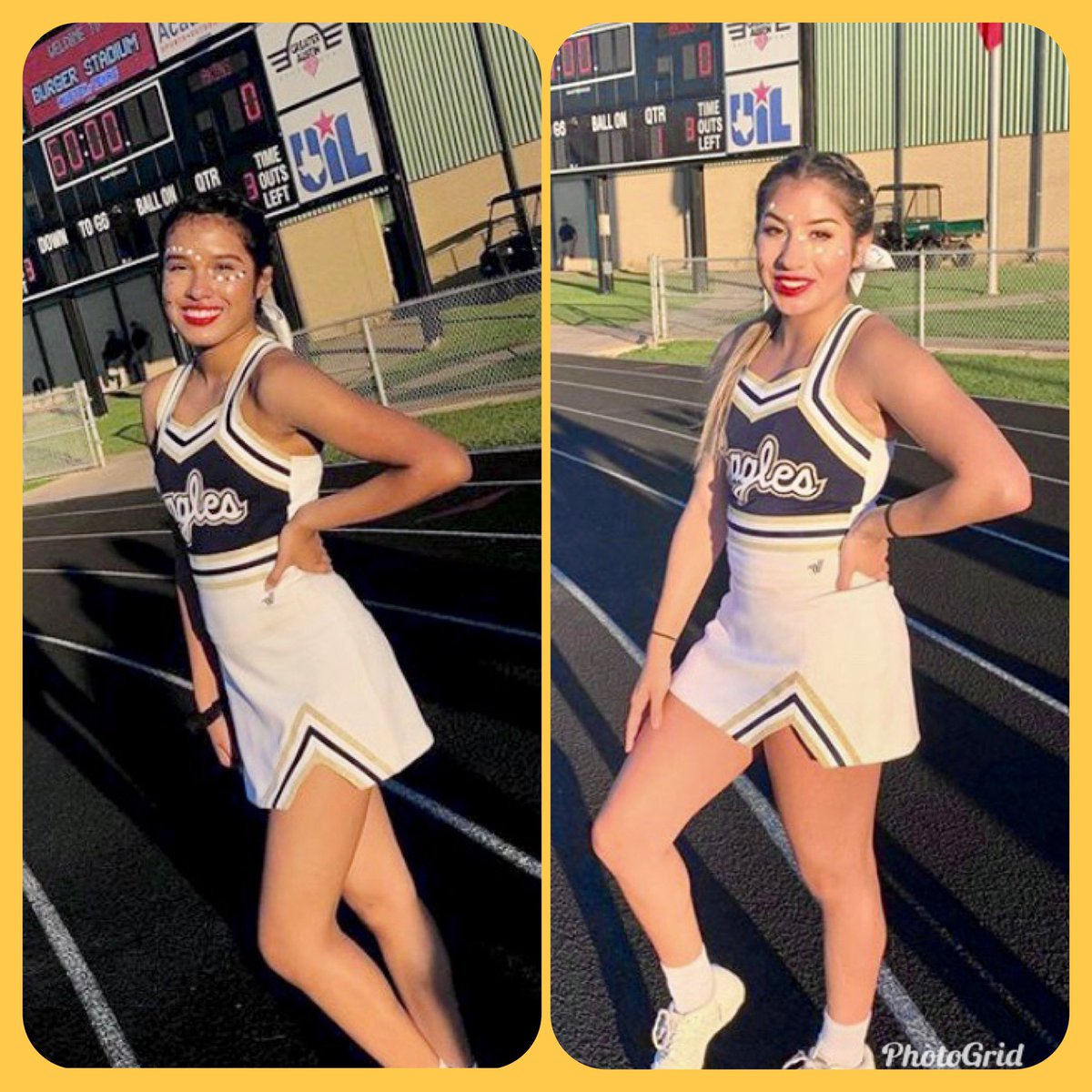 We would like highlight our two senior cheerleaders, Marcela &amp; Aaliyah of the 2019-2020 Akins Cheer team! We know your senior year is not what you ever had in mind, but we hope the memories on the sideline will last a lifetime! #SeniorSpotlight #wingsup #Classof2020 <a href="/AkinsAISD/">Akins Early College High School</a>