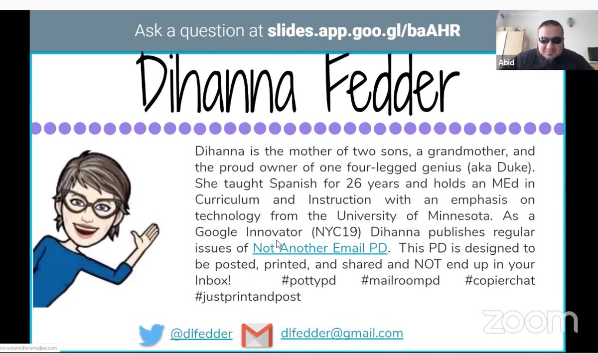 AProtivinsky's tweet photo. Seeing our amazing edtech friend @DLFedder on the #edtech smackdown - woohoo! https://t.co/bE7F53kLUK #morningescape #education https://t.co/giD9z60qwb