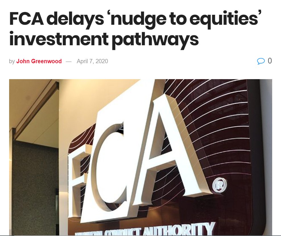 Chetvelani's tweet photo. . @johnegreenwood CA pathways delay coverage: Yes it’s chance for FCA to improve options &amp; chance (imperative, I’d argue) for providers to strengthen investment propositions and comms BUT… https://t.co/3iyBTEzsTP https://t.co/yToNb5YUMq