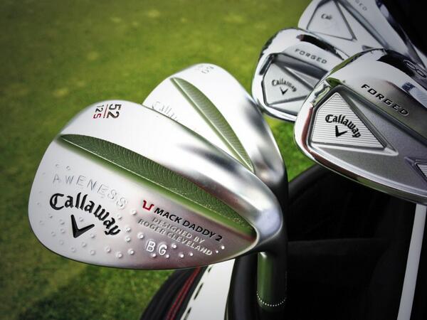 CallawayGolfEU's tweet photo. Some of @BrandenGrace's shiny #MackDaddy2 Wedges from 2013 ✨

#WedgeWednesday #TeamCallaway https://t.co/FNU5bOe7zY