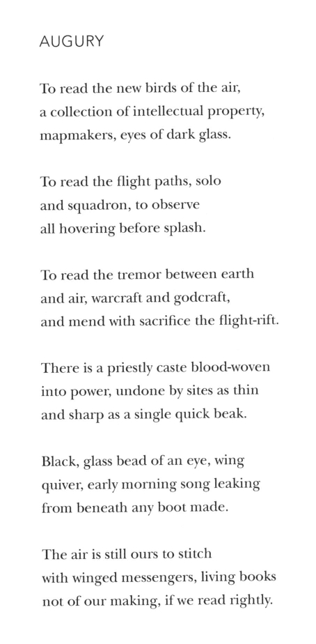 As an iconic vehicle of the Forever War—and as both metaphor and subject—the remotely piloted "drone" is omnipresent in 21st century  #warpoetry. From Kim Garcia's poetry collection "Drone":  https://amzn.to/2K46f3i   #NationalPoetryMonth 15/n