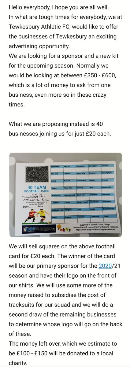 Tewkesbury Athletic FC tweet media
