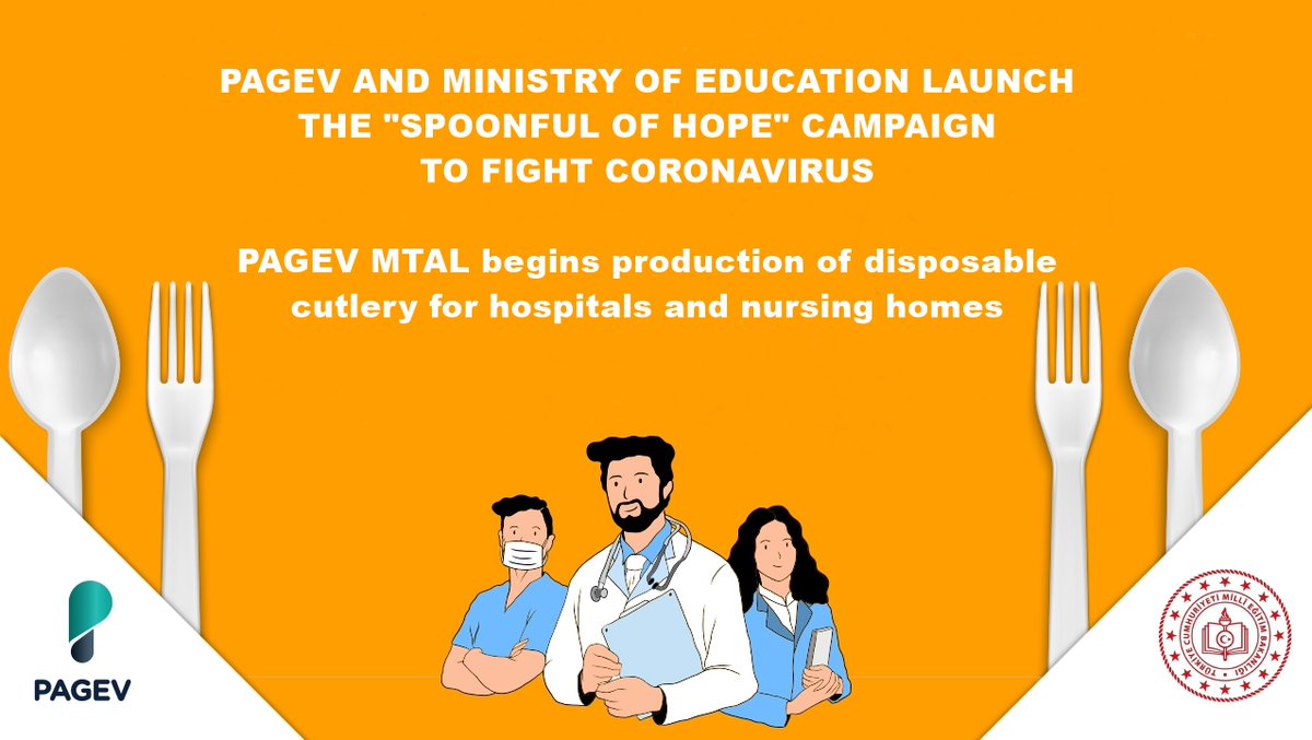 PAGEV_Global's tweet photo. The Ministry of Education and Turkish Plastics Industry Foundation (PAGEV) launch an important initiative to fight against coronavirus. 
Details; https://t.co/DsLTvOjyqg https://t.co/0bexXKU1WN