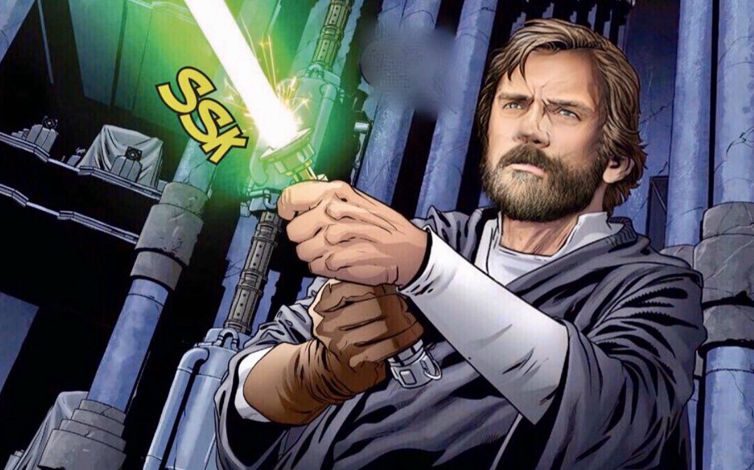 MentorSkywalker's tweet image. This Luke will not go into hiding. I am staying right here... #MyLukeSkywalker #JediMaster #StarWars
