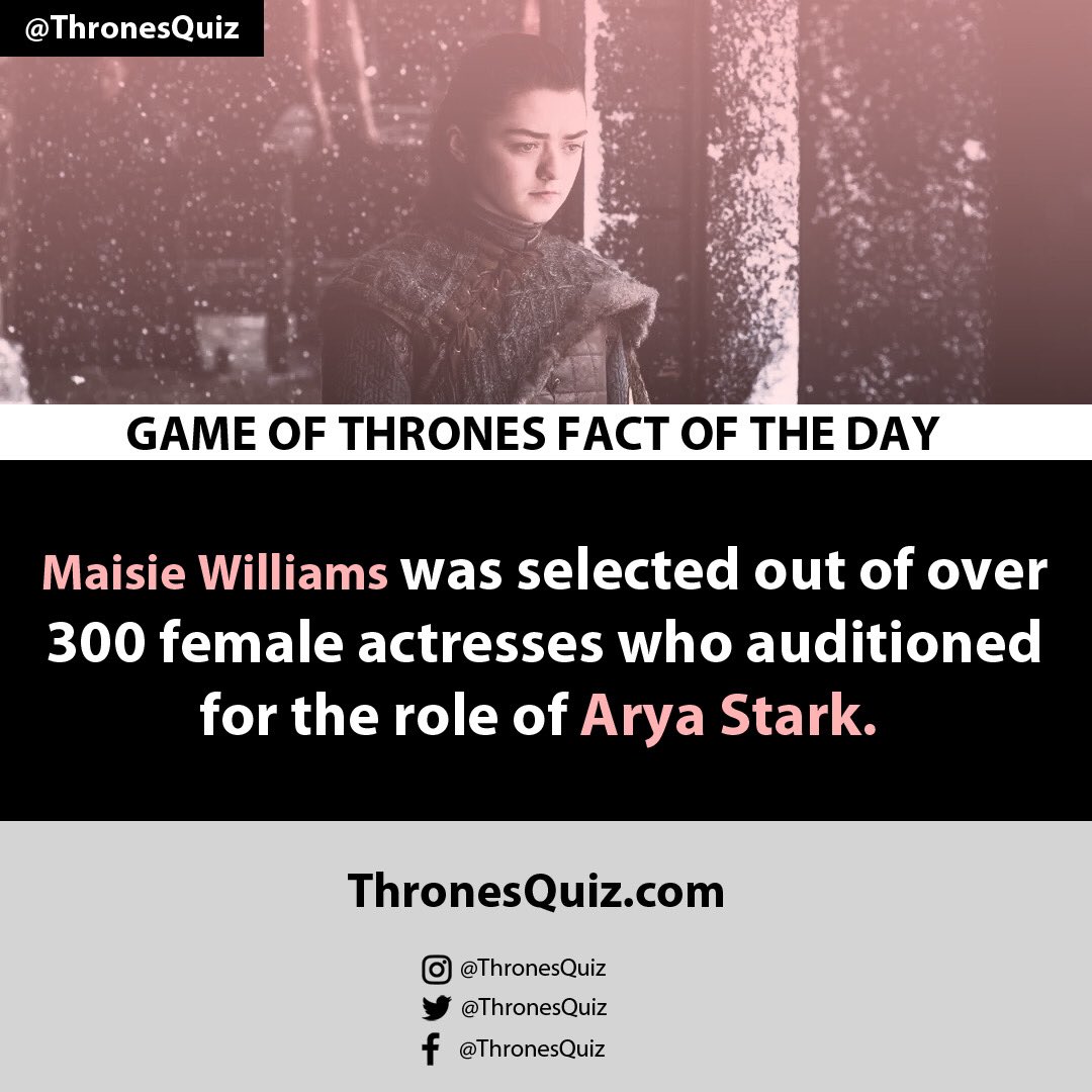 Happy birthday to Maisie Williams, who turns 23 years old today! 