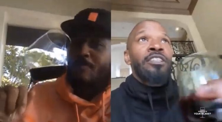 In his weekly Youtube show, “What’s In Your Glass,” #NBA star Carmelo Anthony revealed to Jamie Foxx that he has been putting his own brand of wine on fast track since being stuck in quarantine. #WineWednesday 🍷