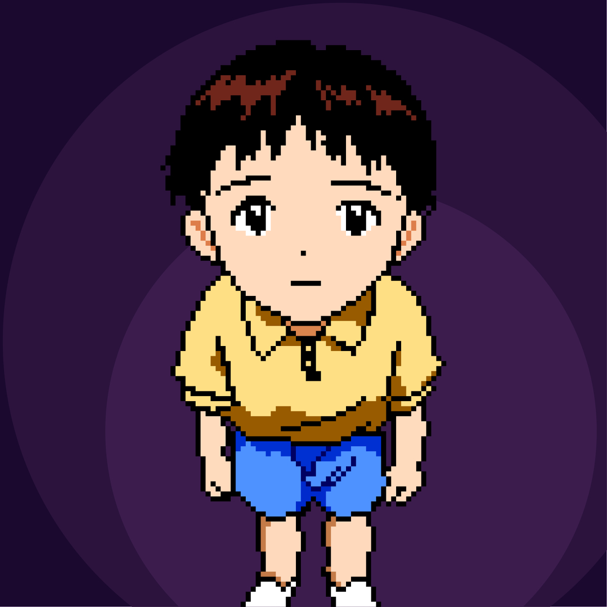 Shinji Ikari - Pixel Fanart. #shinji. 