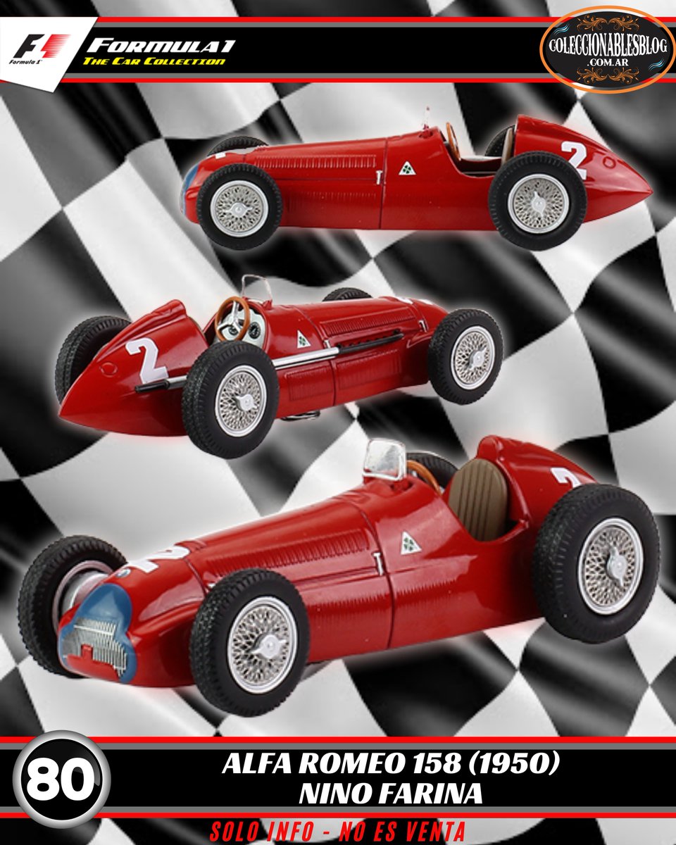 Colecc_Blog's tweet photo. 80) Alfa Romeo 158 (1950) Nino Farina.
81) Renault RS01 - 1977- Jean-Pierre Jabouille.
82) Shadow DN9 - 1979 Elio De Angelis.
#diecastcollection #diecastmodels #autosescalaargentina #autosdiecast #williamsf1 #ligierF1 #tororossof1 #diecast #colecciones https://t.co/9biG8QNu6S