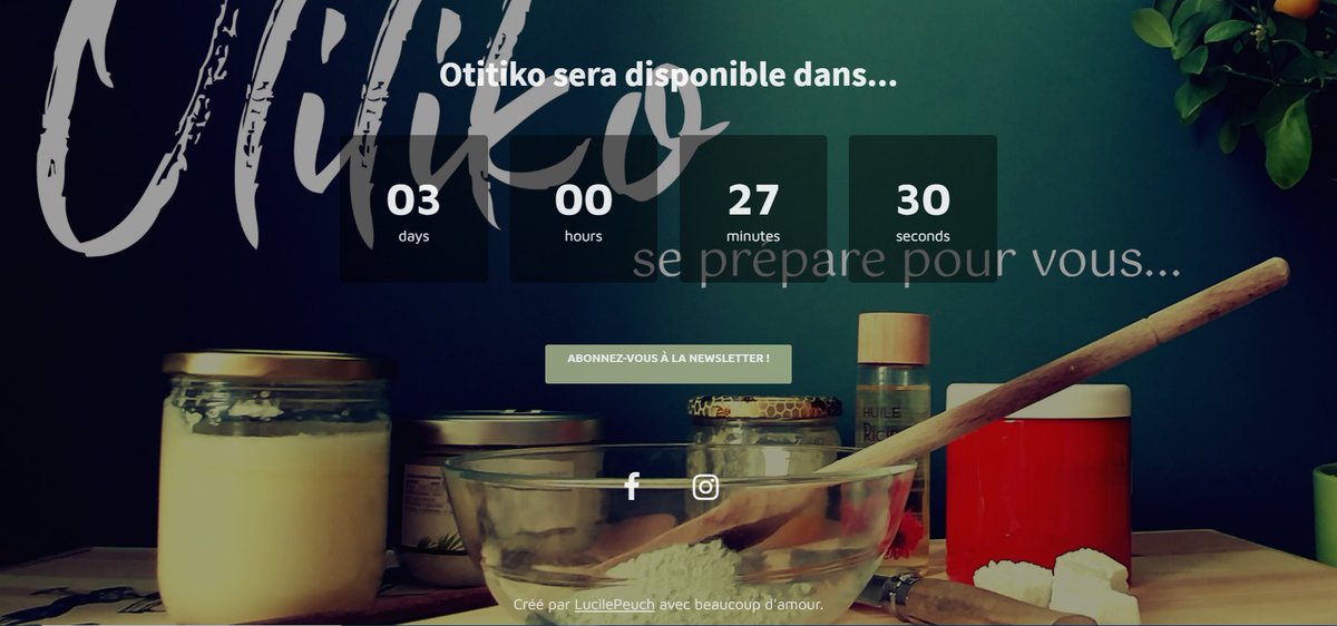 <a href="/Otitiko/">Otitiko</a> finalise sa mise en beauté toute faite maison et se dévoilera dès samedi 18 à 10h ! 

Découvrez le site sur : otitiko.com 

A dans trois jours pour ce grand moment ! 

#fairesoimeme #stayhome #faitmaison #cosmetiqueDIY #DIY #entretienDIY #penseralaplanete