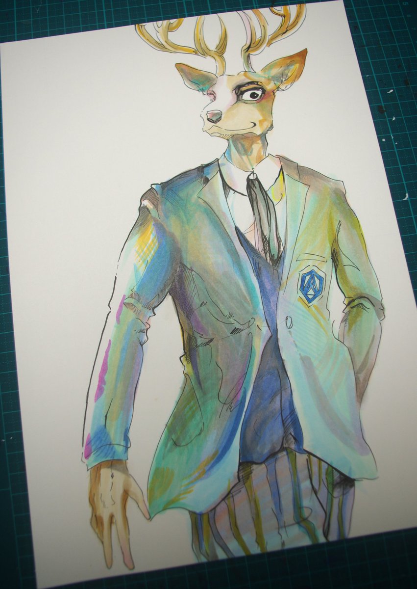 Beastars より2巻の表紙を模写しました Amp Rtよろしく 絵描き Wolf ｳﾙﾌ 低浮上中 のイラスト