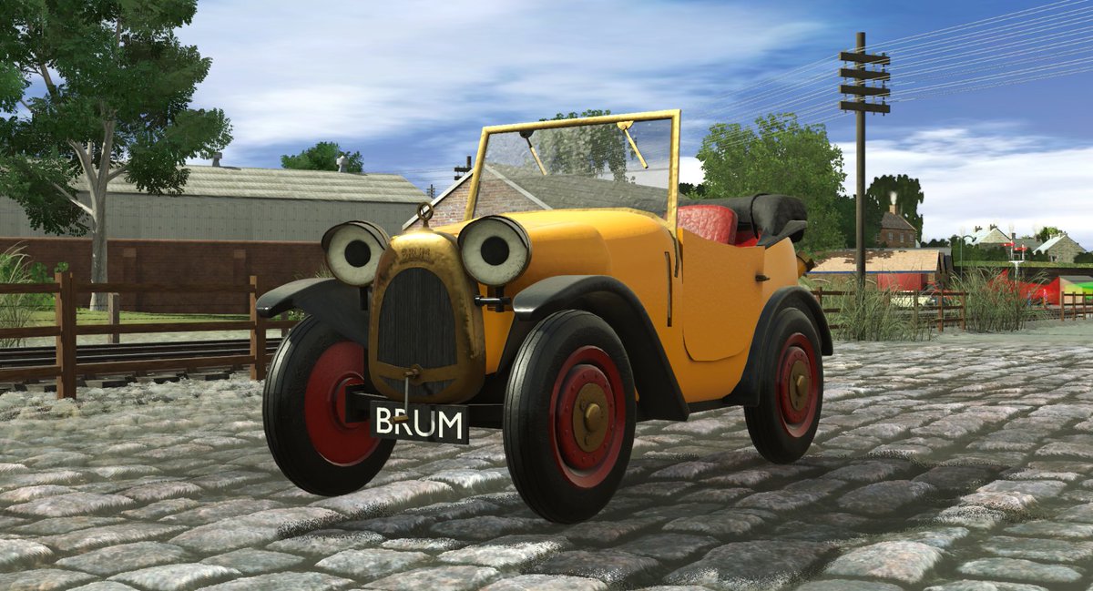 ThomasFan2002YT's tweet photo. Finally got around to complete my new model of my childhood hero: Brum! I'm pleased on how he looks ngl https://t.co/y7z6tfkqhh