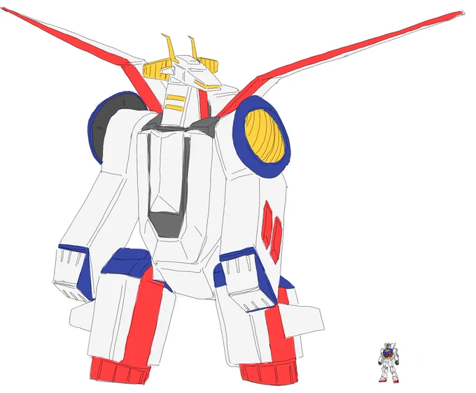 1RTで10cm身長が伸びるだけのガンダム 