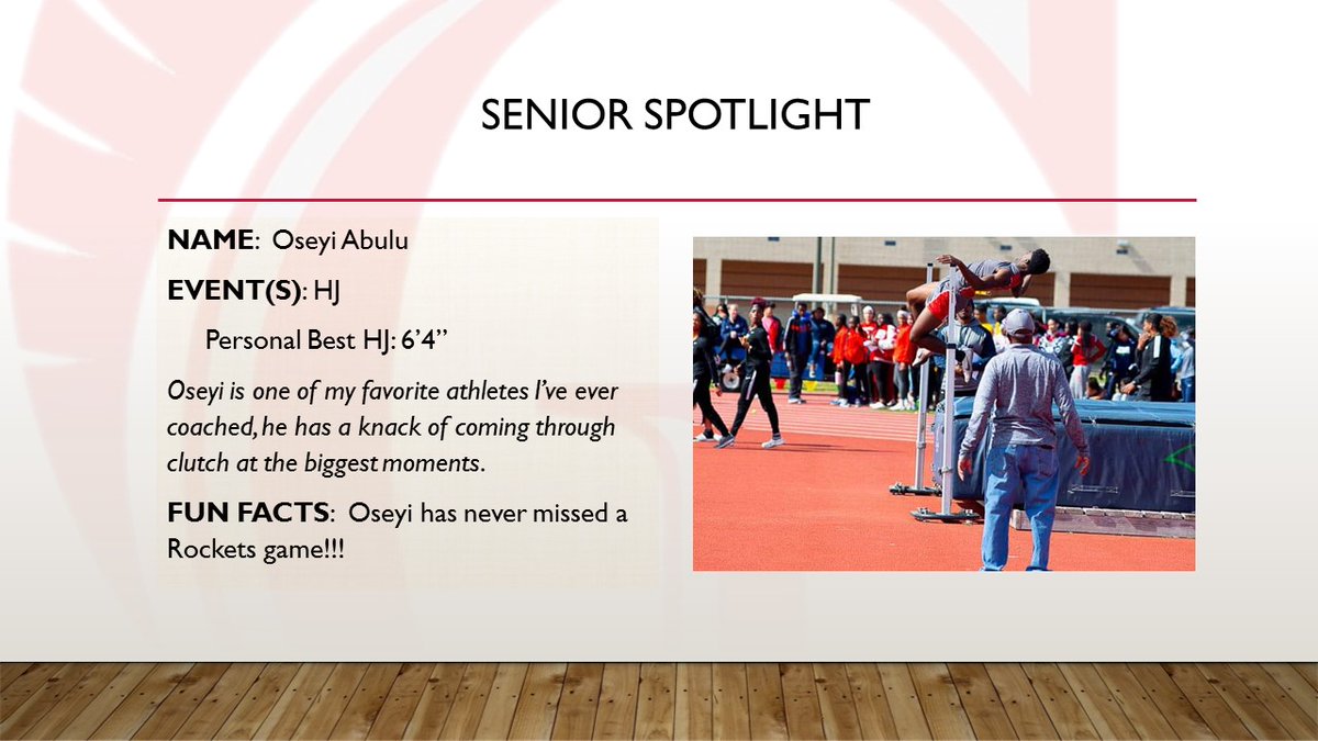 rybeard_20's tweet photo. Today's Senior Spotlight: 🏅Jumper Oseyi Abulu 🏅 https://t.co/7LdBUrvKAy