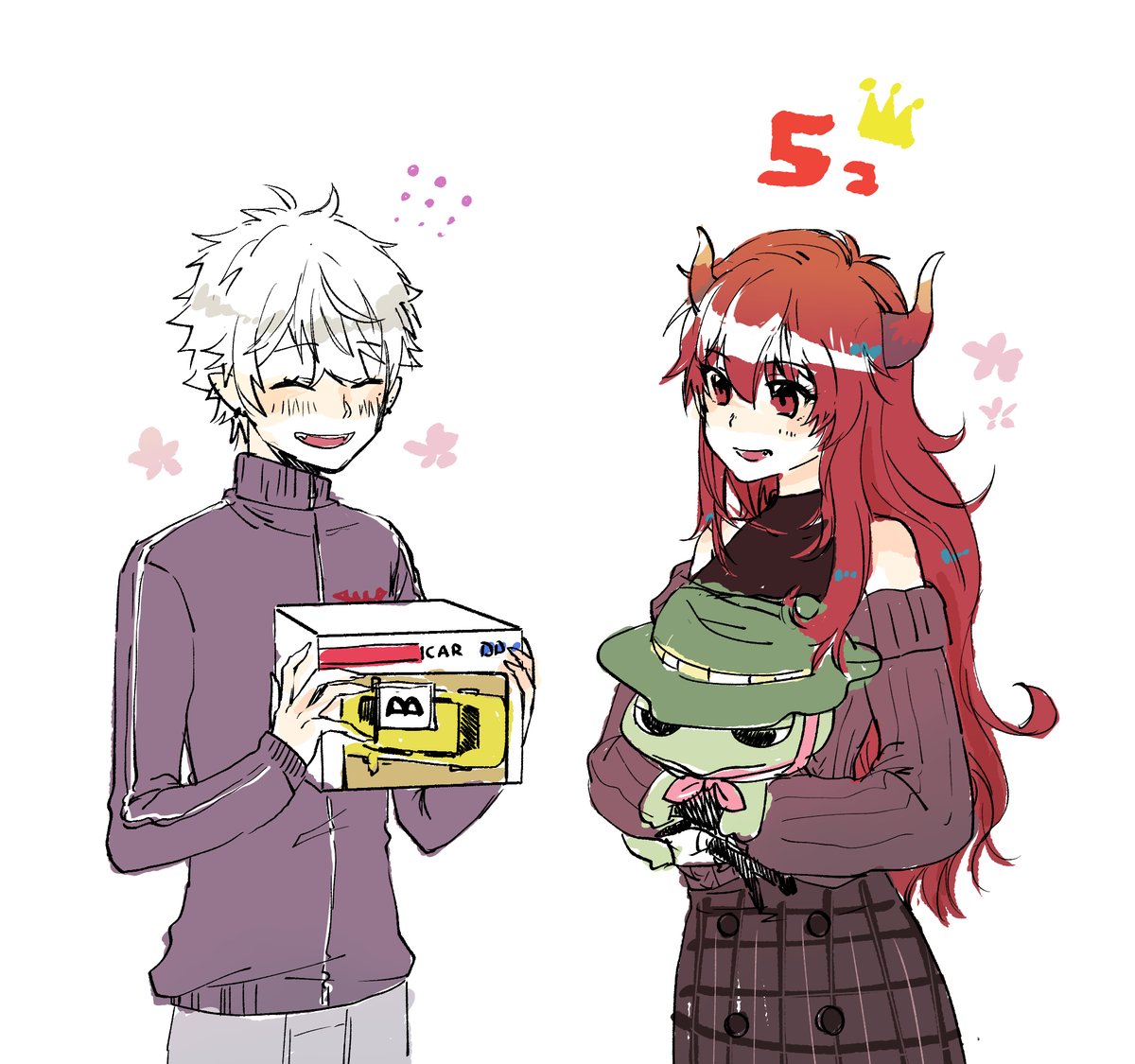 ドーラの宝物庫 Kuzuart かわいいもの選ぶ母と少年なもの選ぶ息子かわい ゴシ田のイラスト