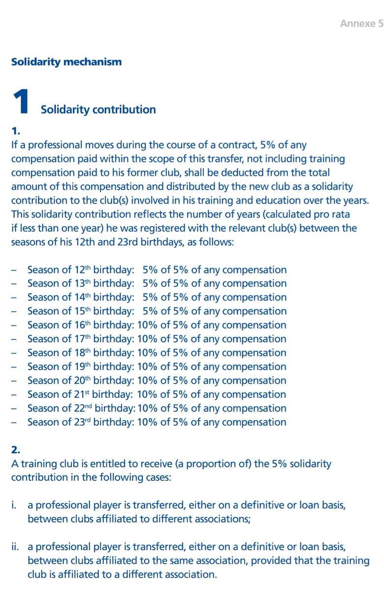 Method of Calculation of Solidarity Contribution (Formula): inline with the formula set by  @FIFAcom current Regulations on Status and Transfer of Players 2020 image below is the method to be adopted in calculating SC #Right2WinSeries28