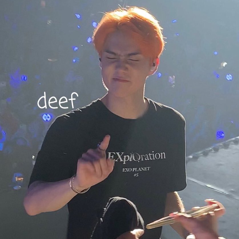 no one: literally nobody: sehun at any time of the day: : ]
